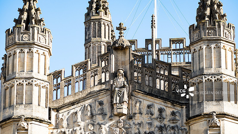 英国巴斯传统教堂修道院风光图片素材