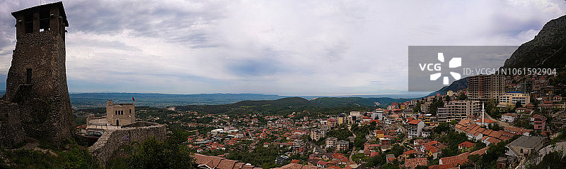 阿尔巴尼亚克鲁耶城堡遗址景观图片素材