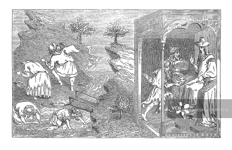 珍珠捕捞图片素材