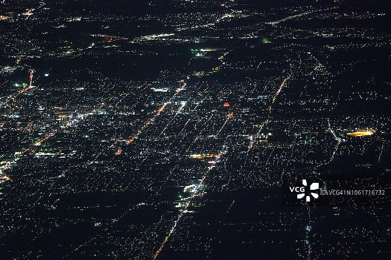 日本奈良夜间航拍图片素材