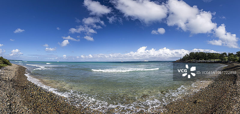 圣马丁岛海滩全景图片素材