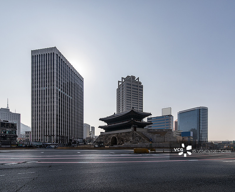 首尔城市远景图片素材