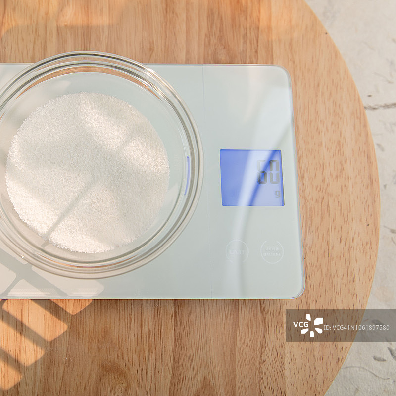 称重玉米淀粉图片素材