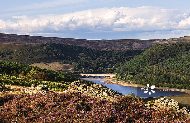 从温山俯瞰拉迪鲍尔水库，峰区美景图片素材