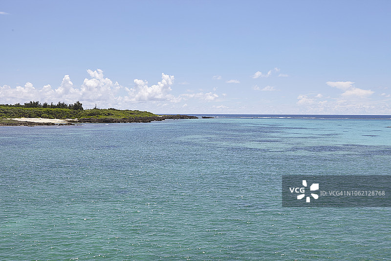 日本冲绳县宫古岛美丽海滩图片素材