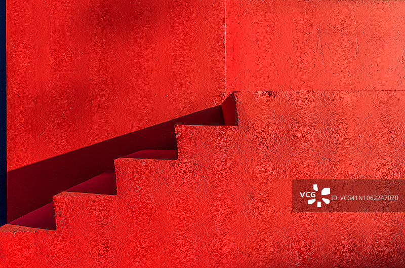 红色楼梯图片素材