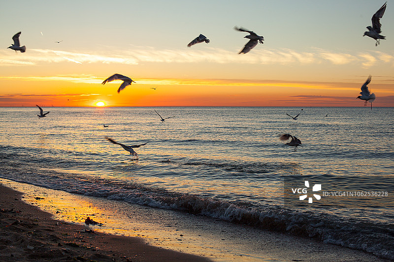 英国海岸线图片素材