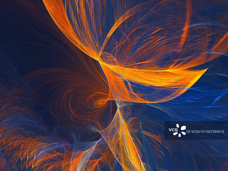 黄色蓝色抽象发光星星背景图片素材