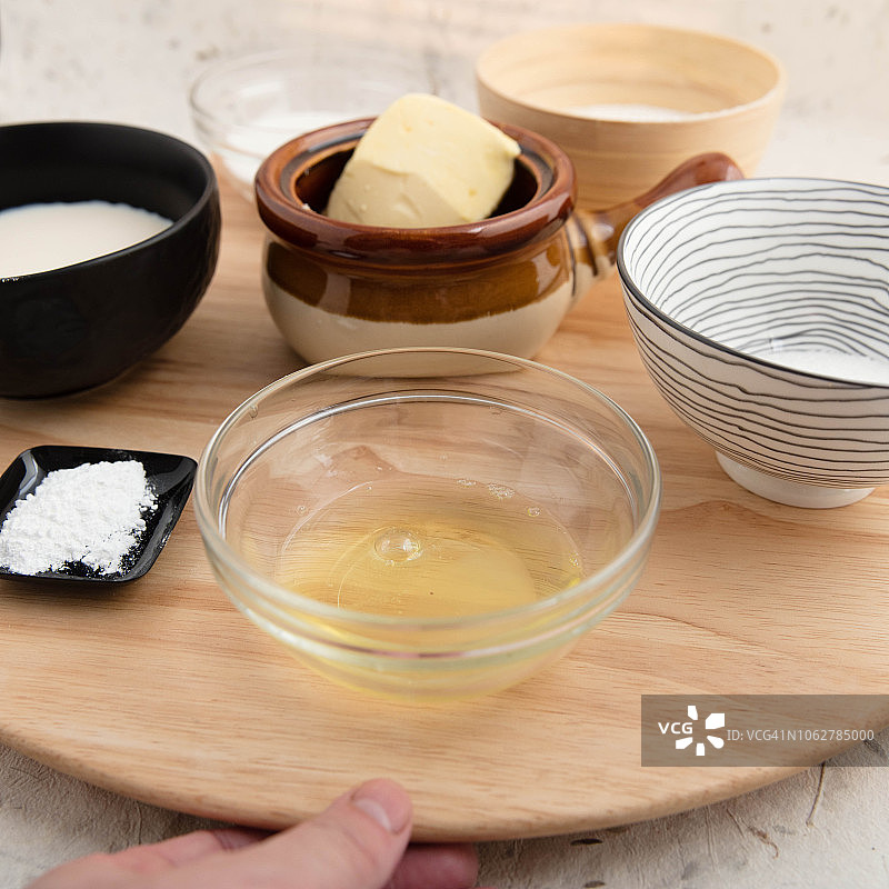 贝涅饼配料图片素材