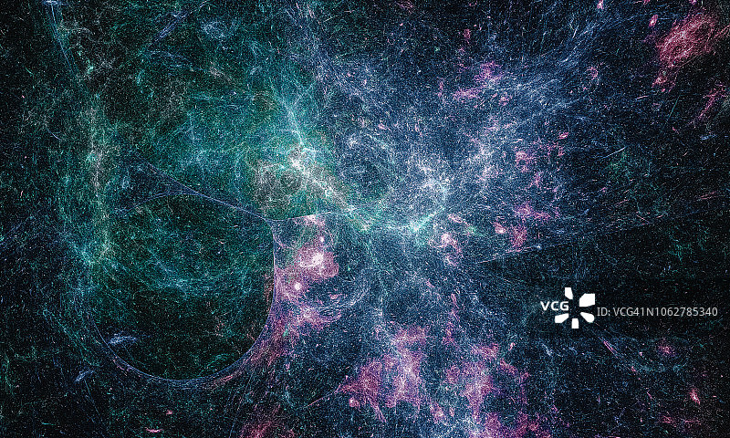 绿色紫色抽象发光星空背景图片素材