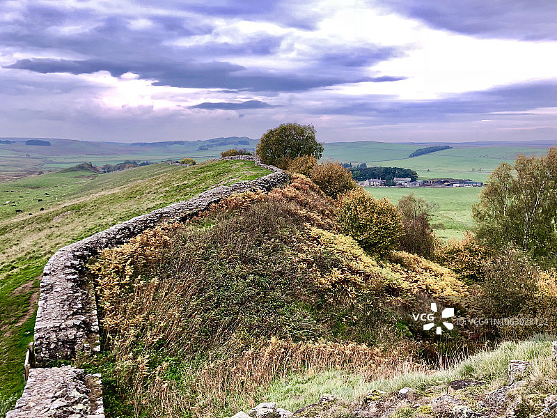 秋天的哈德良长城图片素材