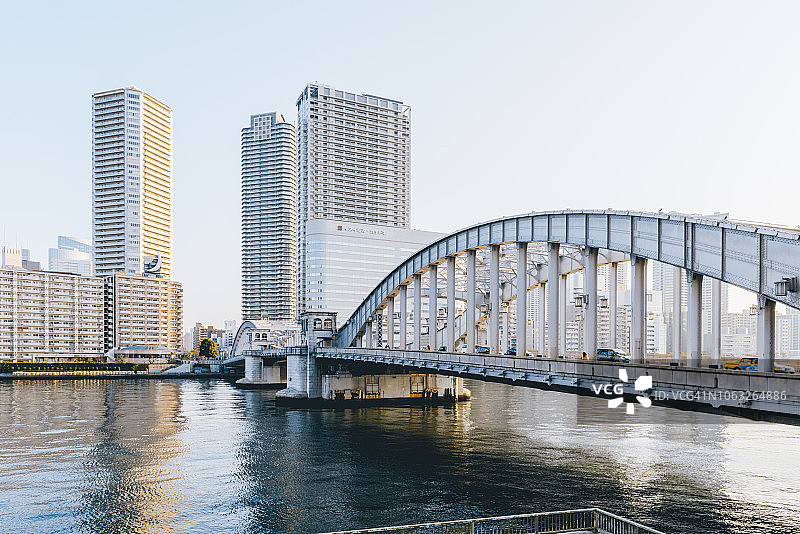 隅田川上的胜哄桥图片素材
