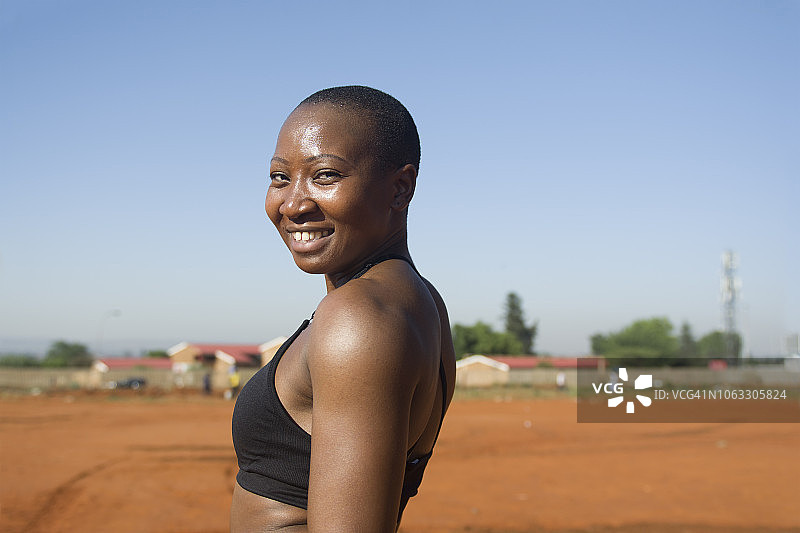 健身中的黑人女性图片素材