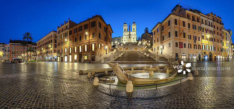 西班牙广场全景图片素材