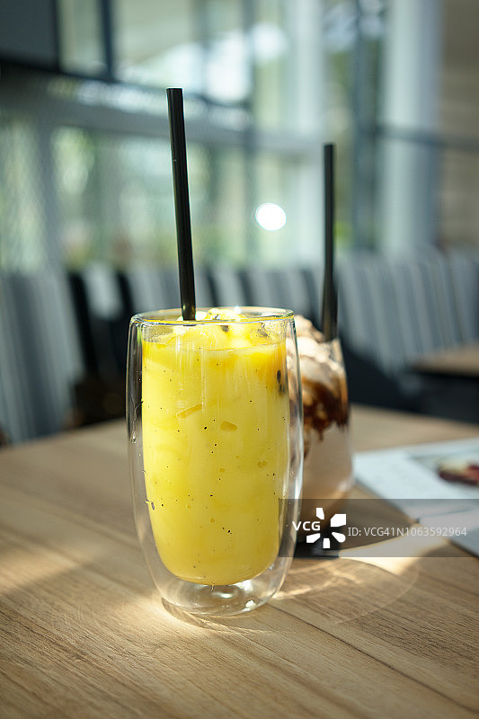 芒果冰沙饮品图片素材
