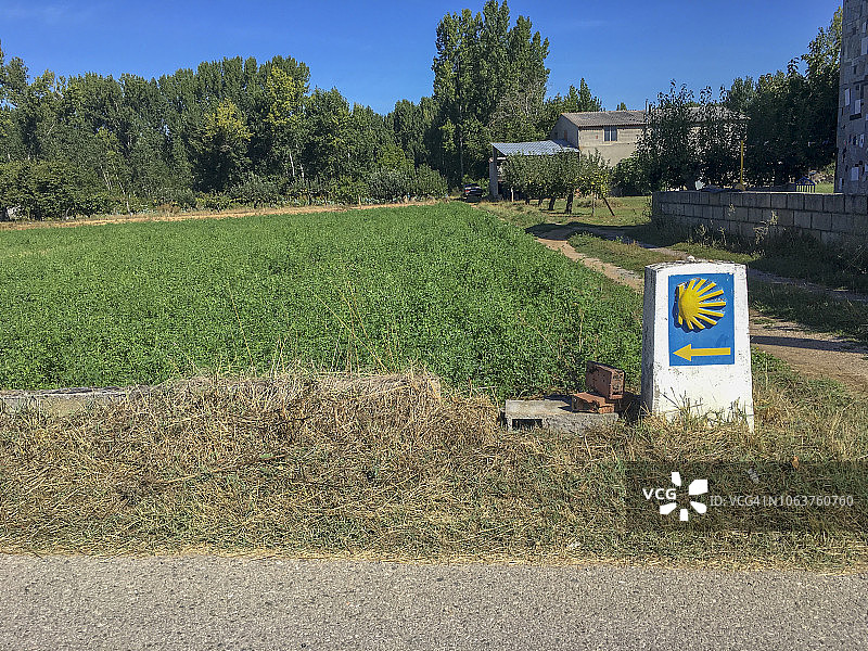 圣地亚哥朝圣之路标志图片素材