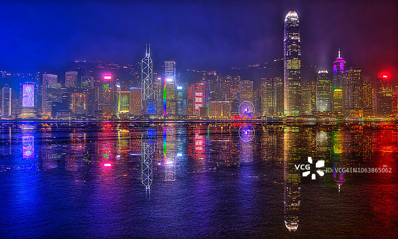 香港岛天际线图片素材