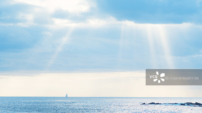 哥斯达黎加瓜纳卡斯特海滩的美丽景色图片素材