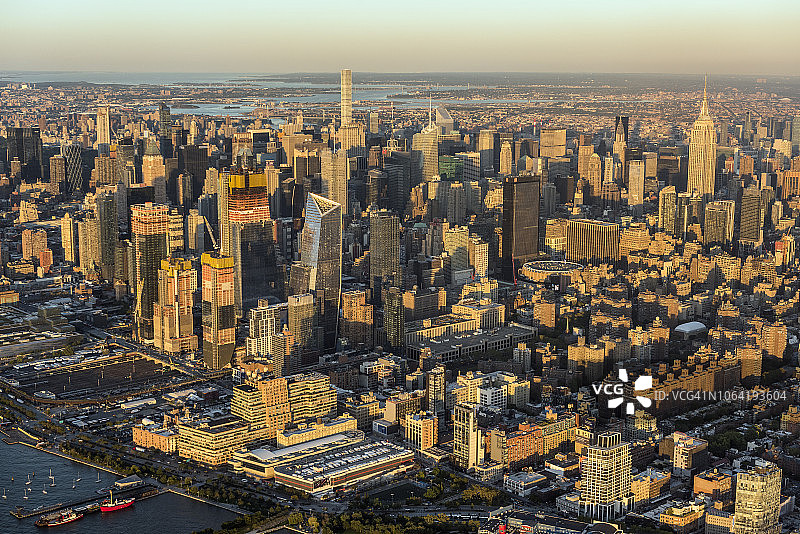 纽约市麦迪逊广场花园航拍图图片素材