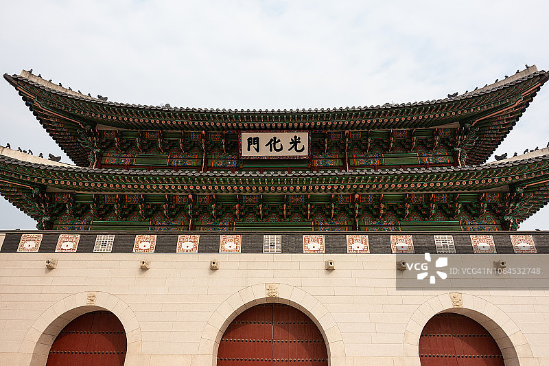 韩国首尔景福宫正门光化门图片素材