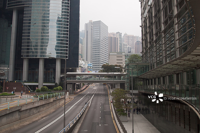 香港中部的高架公路图片素材
