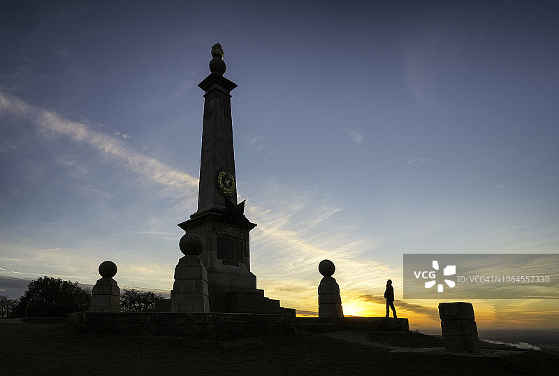 白金汉郡库姆山布尔战争纪念碑图片素材