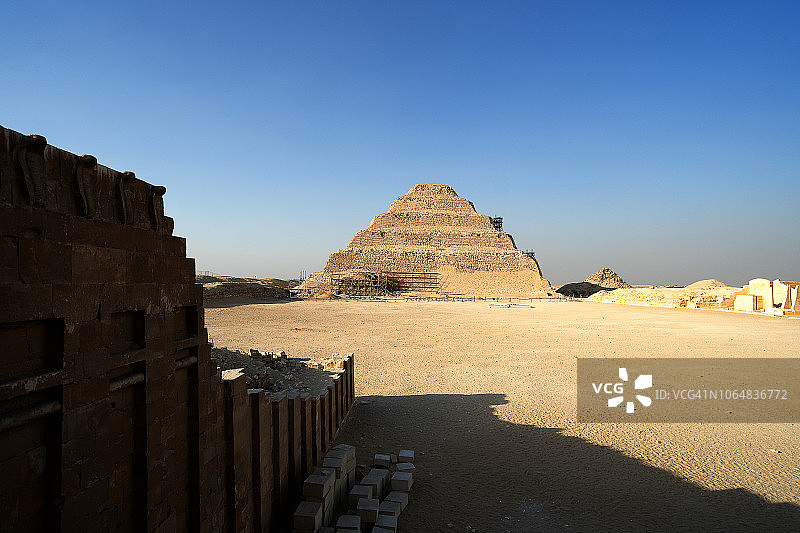 埃及塞加拉阶梯金字塔景观图片素材