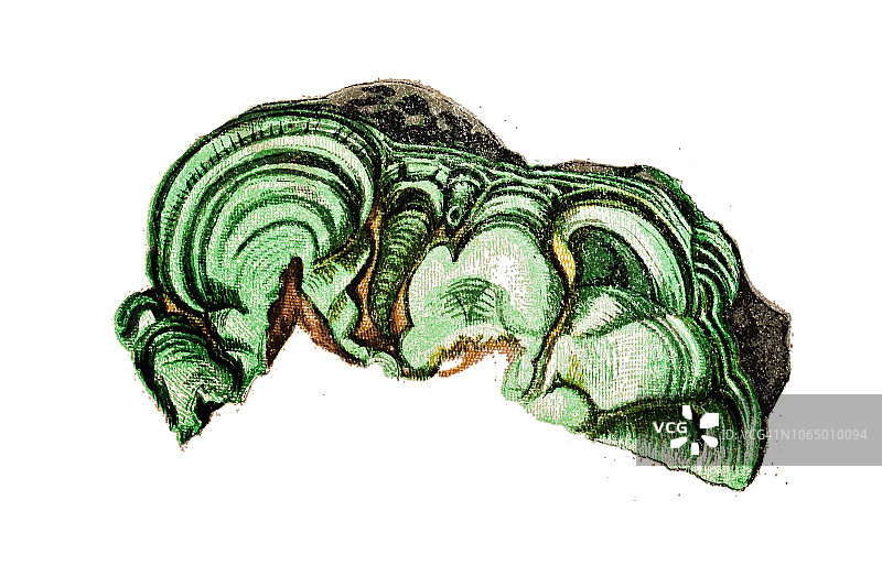 孔雀石矿物图片素材