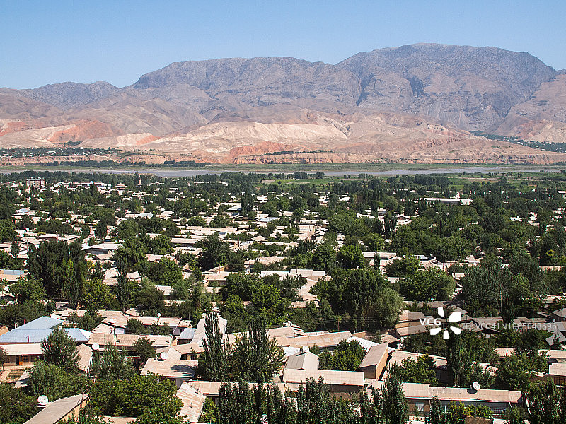 塔吉克斯坦彭吉肯特市景观图片素材