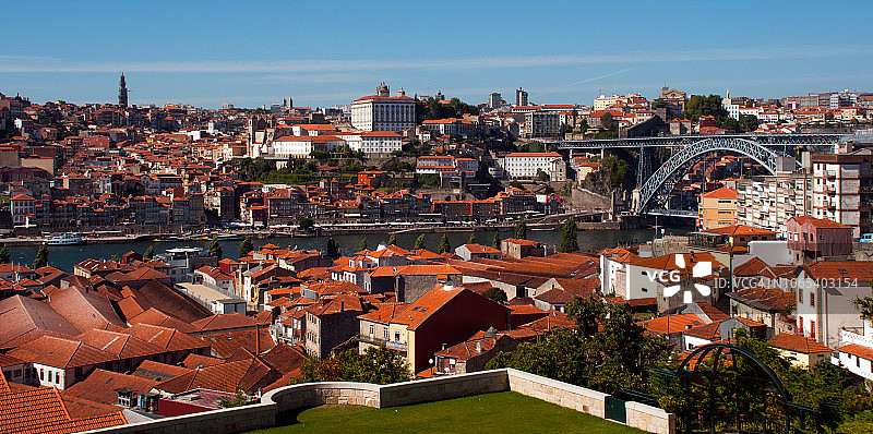 波尔图市和河岸图片素材
