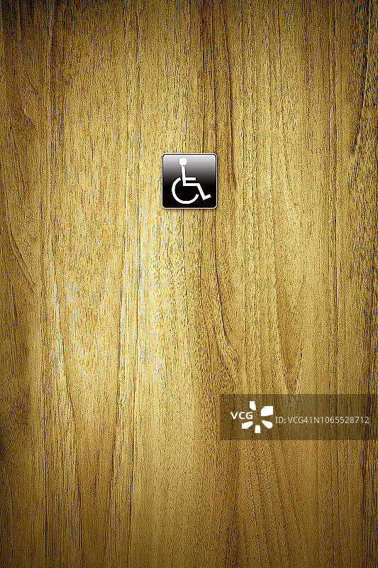 门上的残疾人标志图片素材