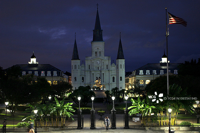路易斯安那州新奥尔良杰克逊广场图片素材