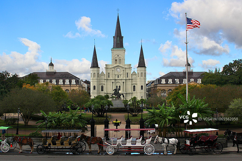 路易斯安那州新奥尔良杰克逊广场图片素材