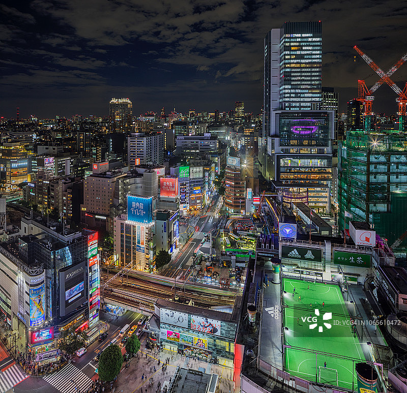 日本东京涩谷十字路口图片素材