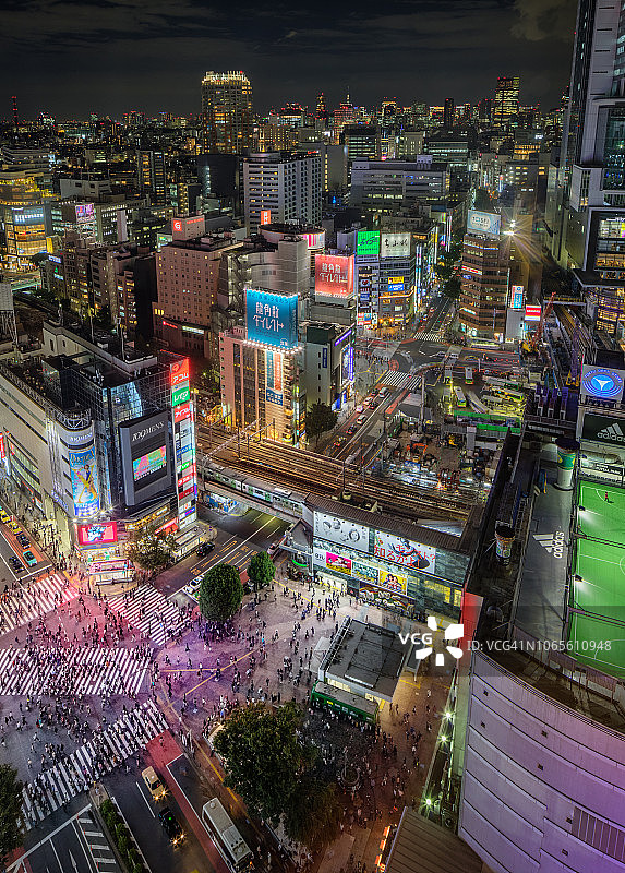 日本东京涩谷十字路口图片素材