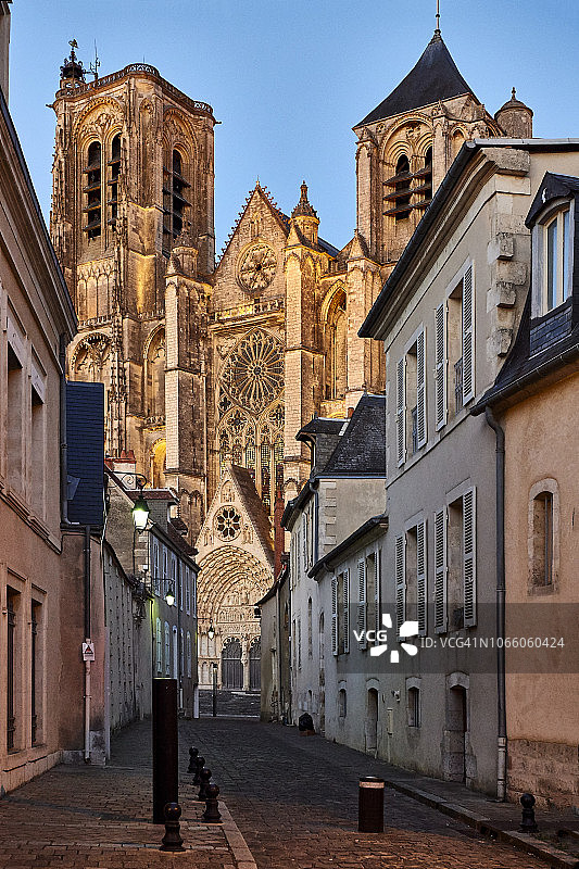 法国布尔日大教堂图片素材