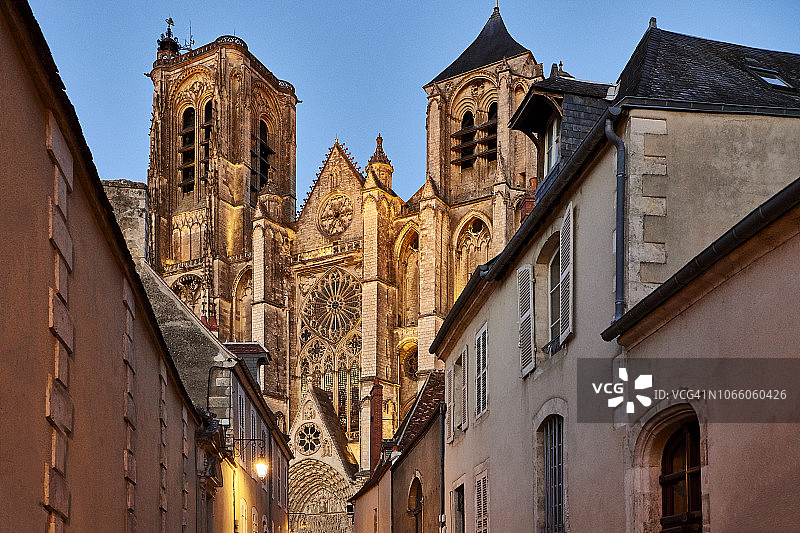 法国布尔日大教堂图片素材