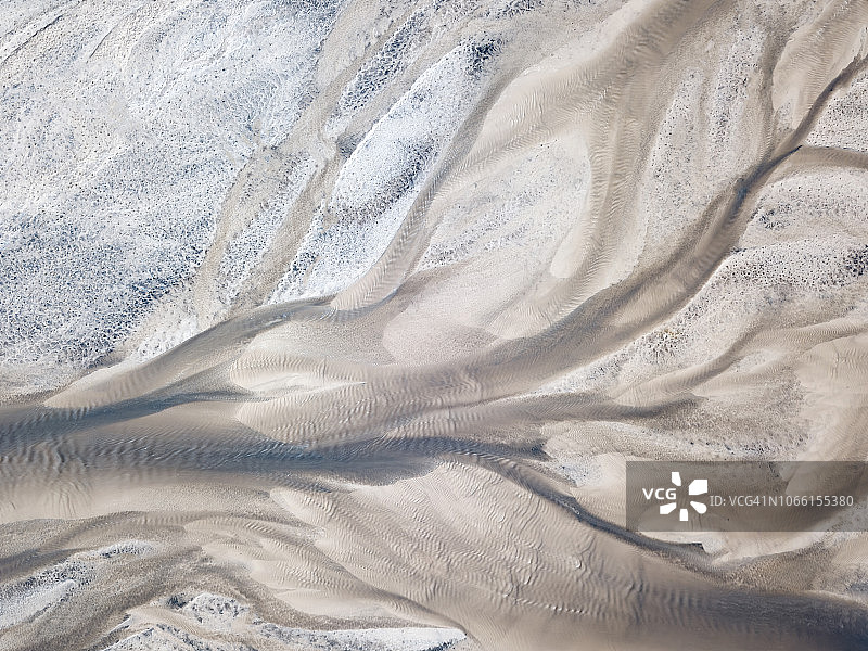 河床的抽象航拍图图片素材