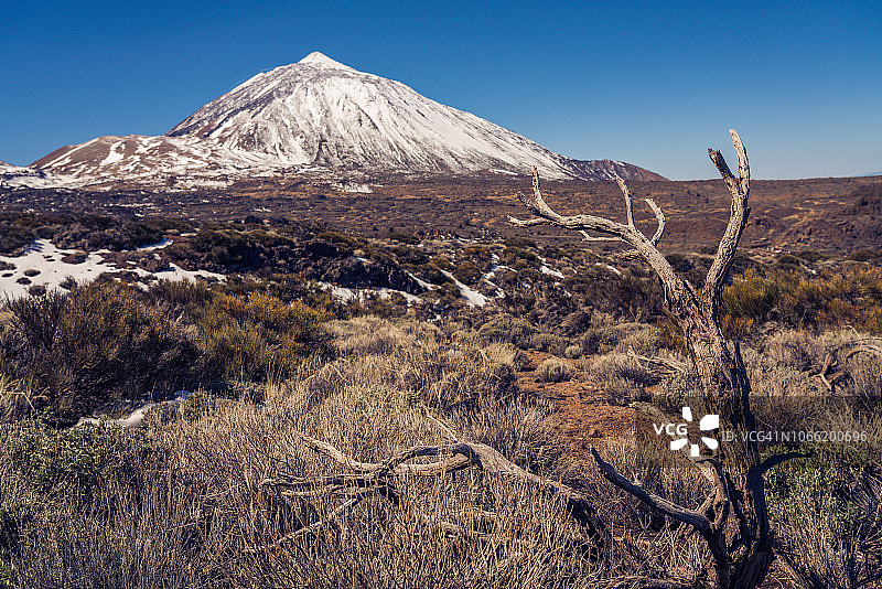 泰德山，特内里费岛，岛屿中心的壮丽山峰，加那利群岛的最佳旅游景点图片素材
