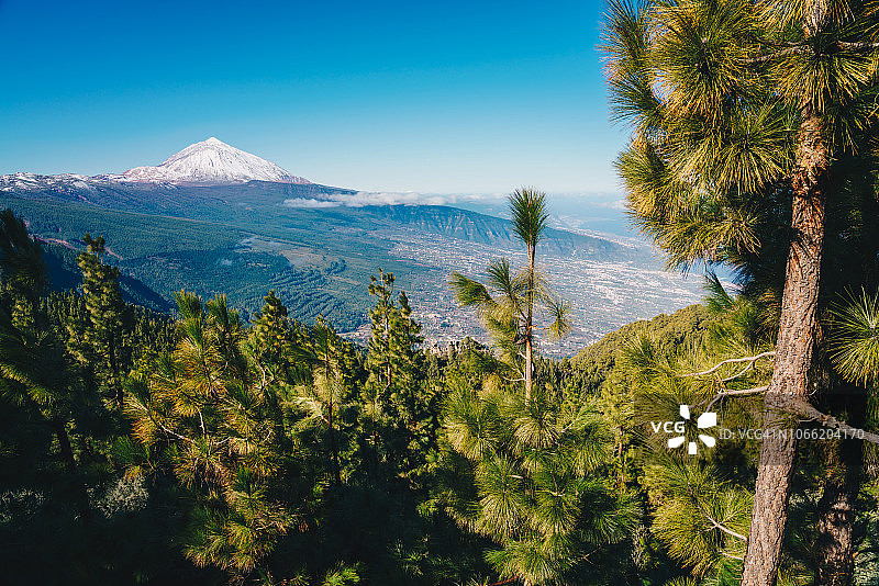 泰德山，特内里费岛，岛屿中心的壮丽山峰，加那利群岛的最佳旅游景点图片素材