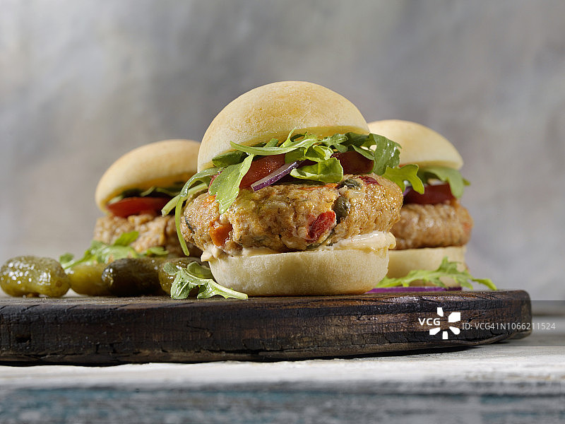 无麸质蔬菜汉堡图片素材