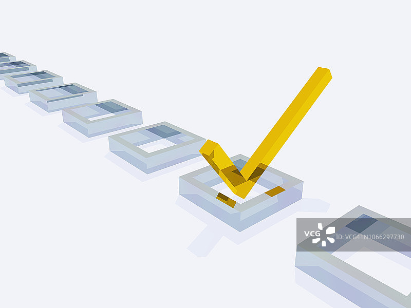 3D复选标记图片素材