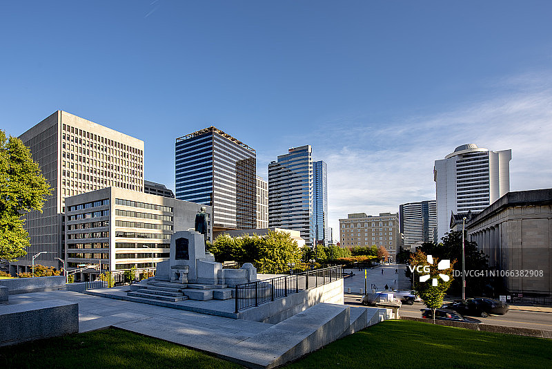美国田纳西州纳什维尔市的现代商业区图片素材