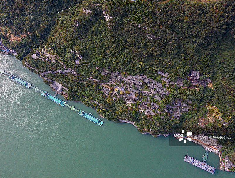 俯瞰长江三峡景区图片素材