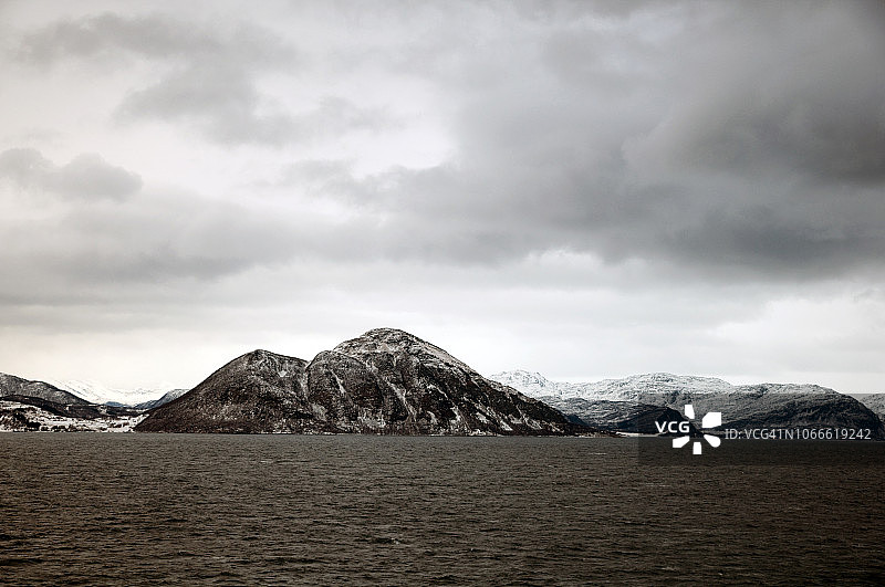 挪威哈尔斯塔海湾图片素材