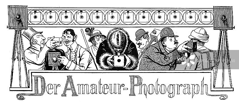 1896年的业余摄影师图片素材