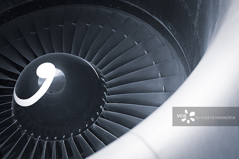 飞机喷气发动机涡轮图片素材