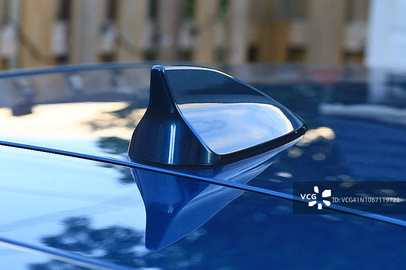 鲨鱼鳍造型车载天线图片素材