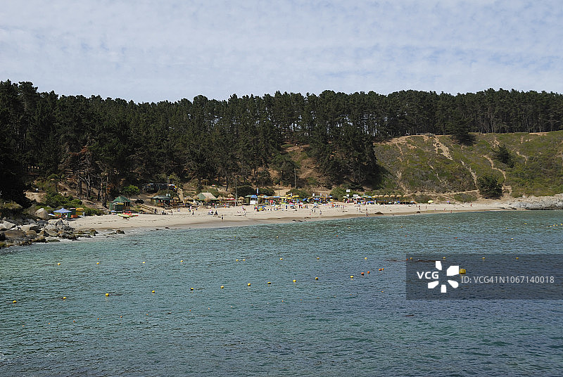 智利埃尔卡内洛海滩图片素材