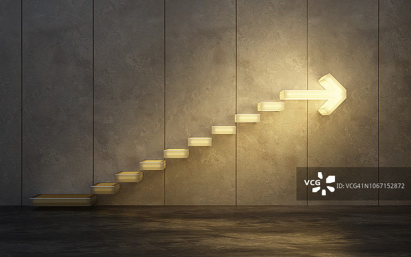 向上延伸的楼梯图片素材